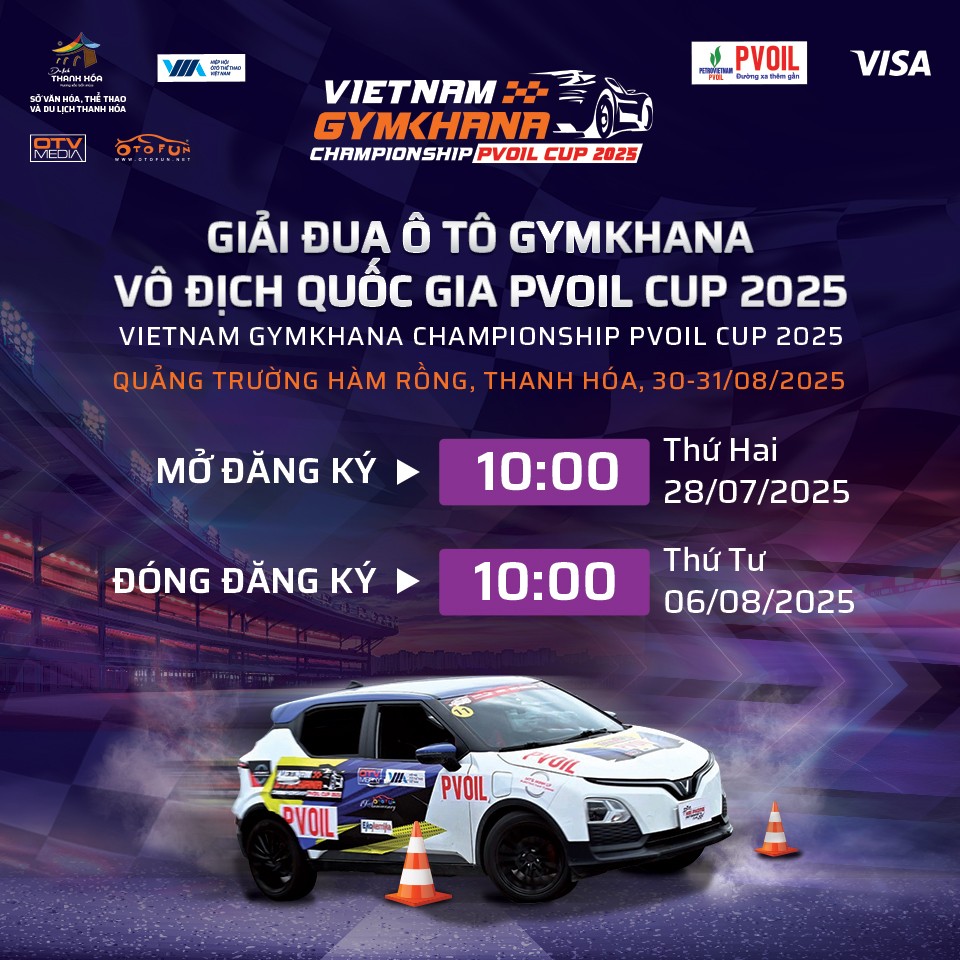 Công bố Điều lệ Giải Đua Ô tô Gymkhana Vô địch Quốc gia PVOIL Cup 2025