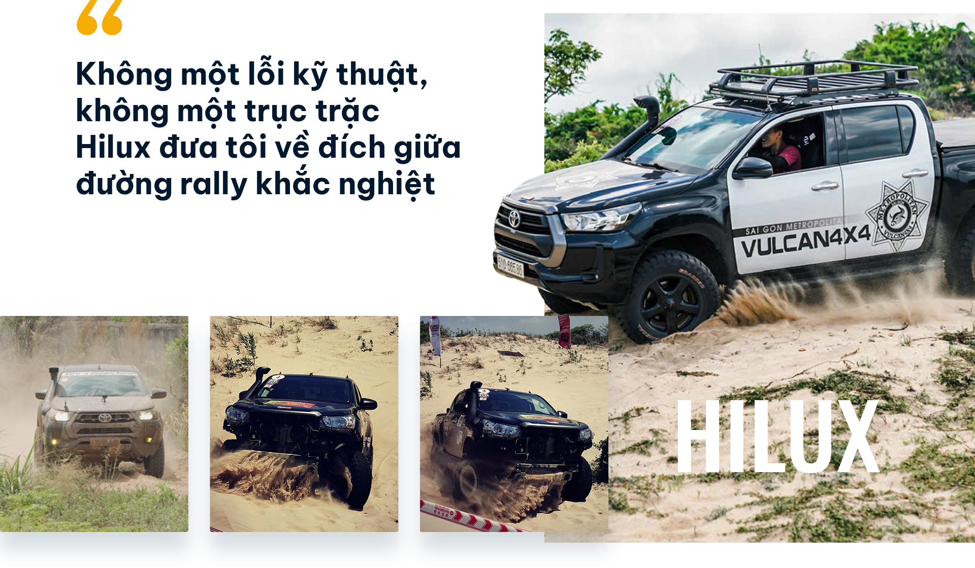 Toyota Hilux: Người bạn đồng hành bền bỉ giúp tôi gánh vác cả sự nghiệp và đam mê Toyota Hilux: Người bạn đồng hành bền bỉ giúp tôi gánh vác cả sự nghiệp và đam mê