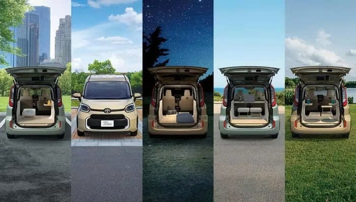 Minivan Toyota có thêm biến thể giúp khách hàng có trải nghiệm đi cắm trại ngay trong sân nhà mình