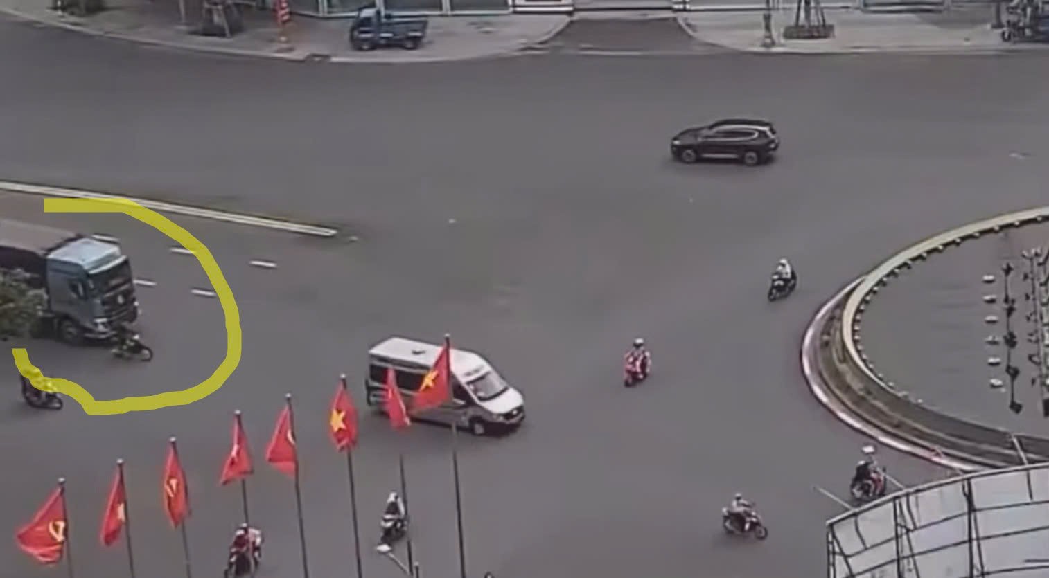 Clip quay tại vòng xoay 30 4 Tây Ninh ngày 16-8