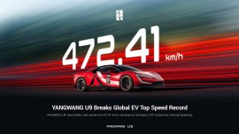 YangWang U9 đạt 472 km/h, trở thành siêu xe điện nhanh nhất thế giới
