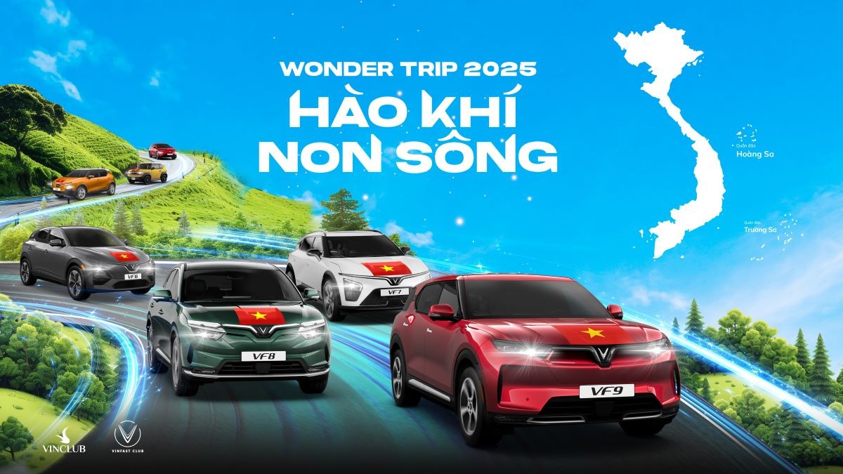 200 xe ô tô VinFast khởi hành xuyên Việt trong hành trình Wonder Trip 2025 200 xe ô tô VinFast khởi hành xuyên Việt trong hành trình Wonder Trip 2025