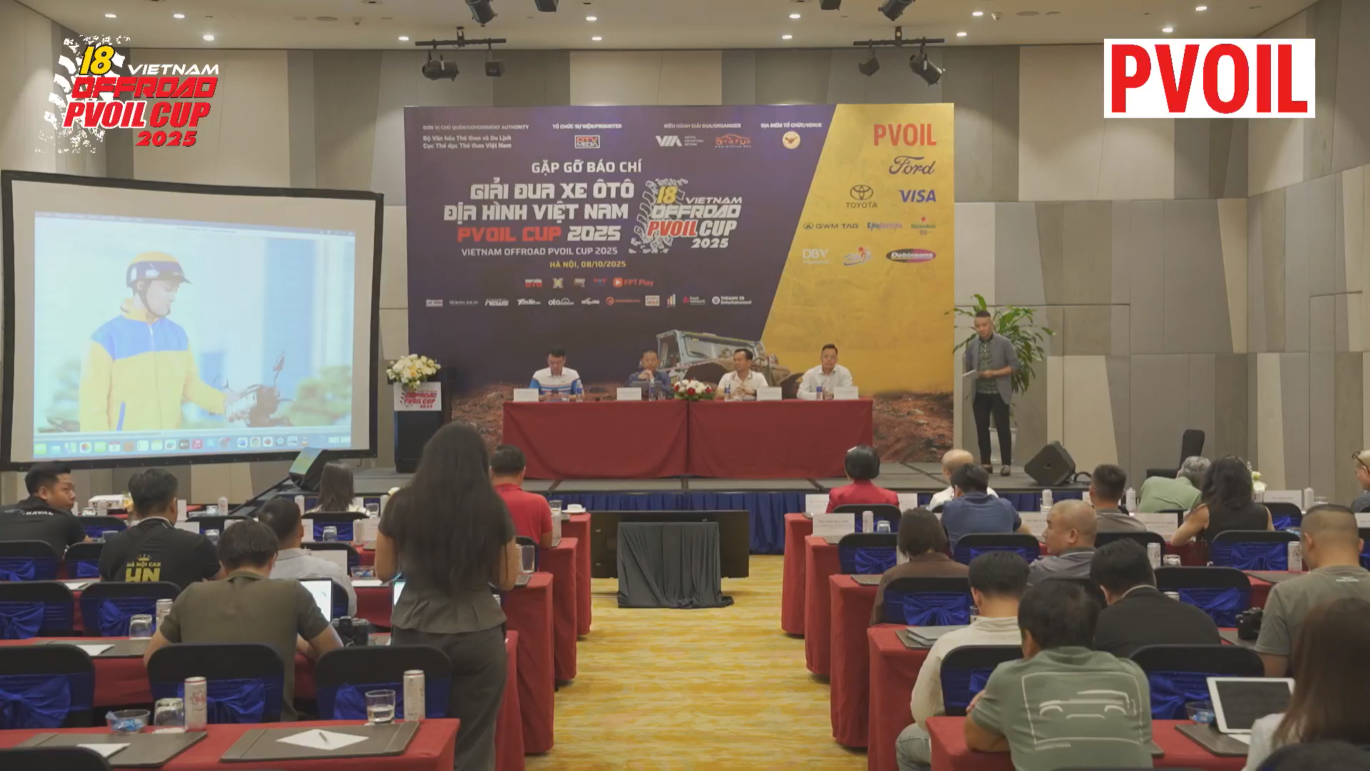 Ban tổ chức PVOIL VOC 2025 giải đáp thắc mắc tại buổi Gặp gỡ báo chí công bố giải đua