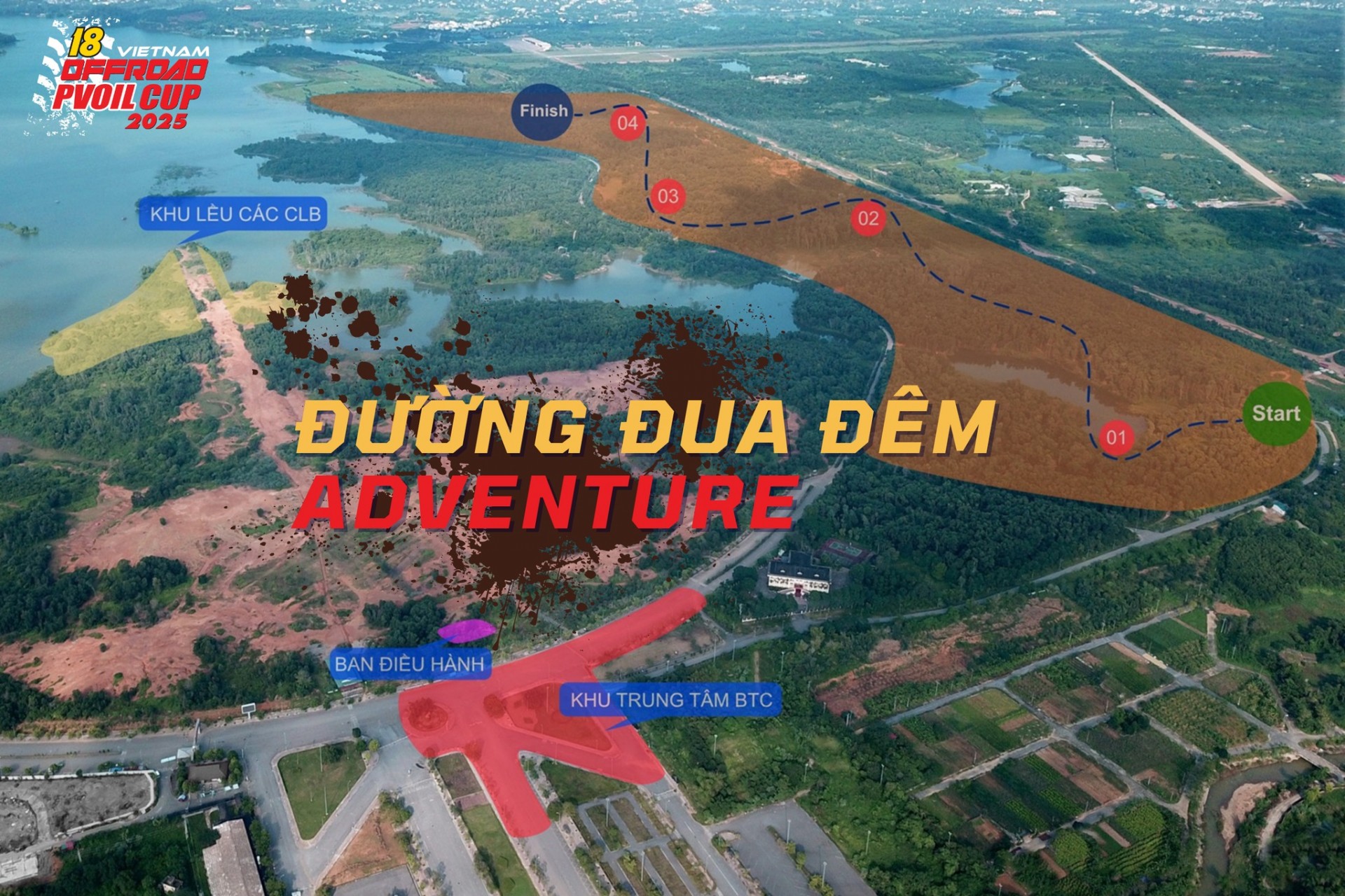 Những điểm mới về địa hình thi đấu tại PVOIL VOC 2025 địa hình thi đấu tại PVOIL VOC 2025