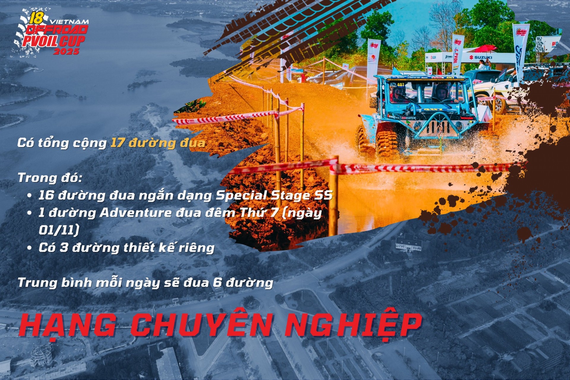 Những điểm mới về địa hình thi đấu tại PVOIL VOC 2025 địa hình thi đấu tại PVOIL VOC 2025