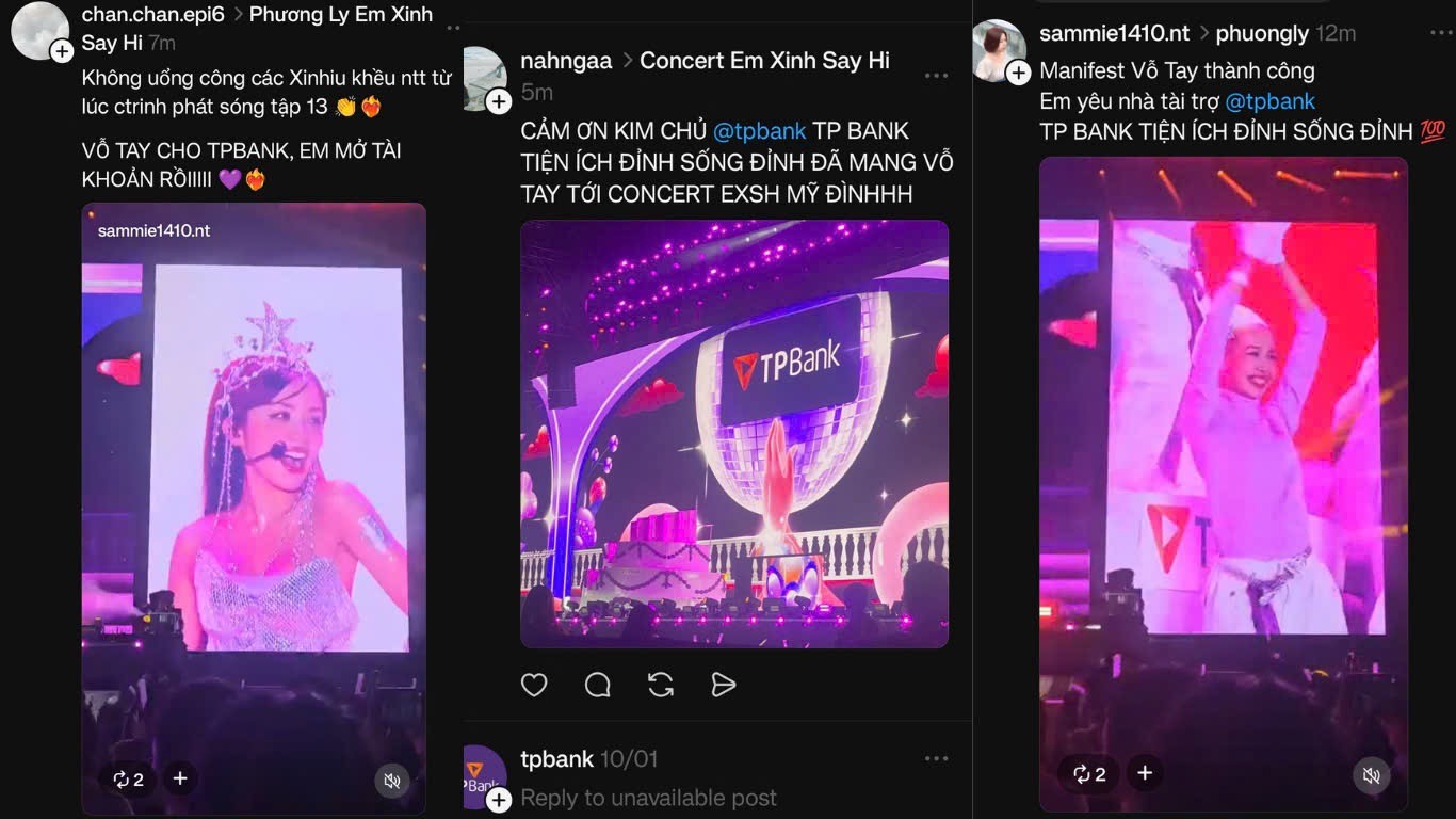 “Phải lòng” Bank Tím tại Em Xinh “Say Hi” Concert Đêm 2 TP Bank Em xinh say hi