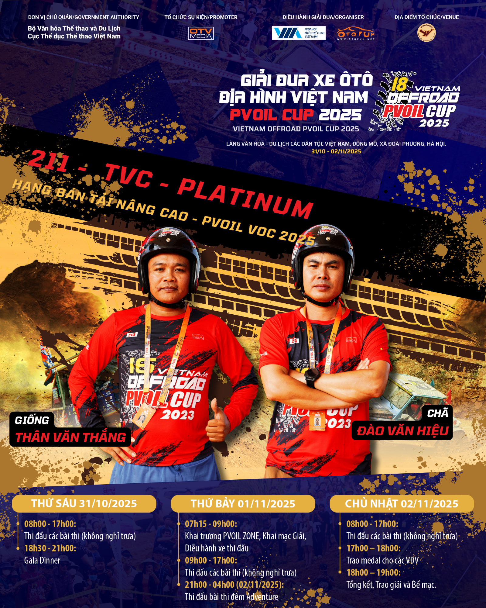 Đội đua 211 PVOIL VOC 2025: TVC - Platinum trở lại với mục tiêu vô địch Đội đua 211 PVOIL VOC 2025