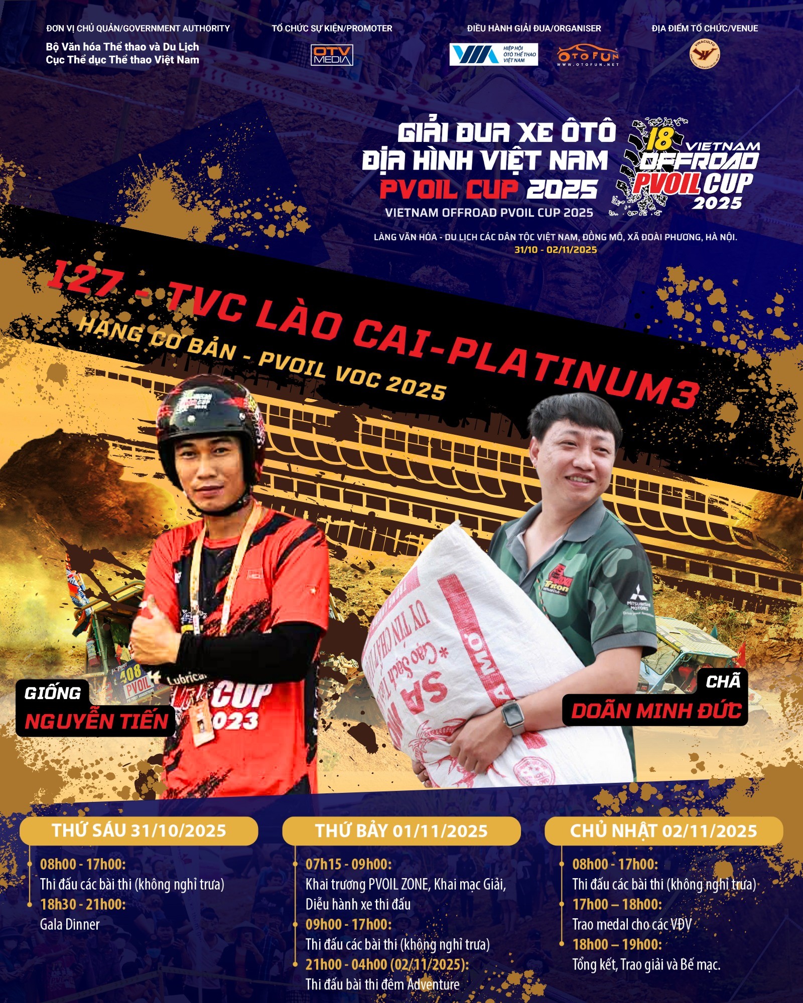 Đội đua 127 PVOIL VOC 2025: TVC Lào Cai -Platinum3