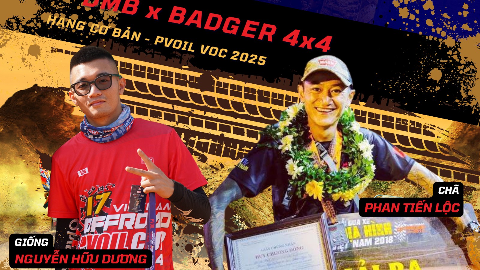 Đội đua 117 PVOIL VOC 2025: DMB X Badger 4x4