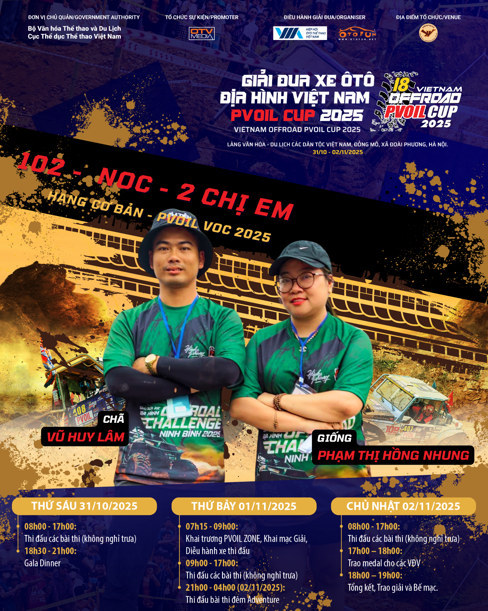 NOC 2 chị em Đội đua 102 PVOIL VOC 2025