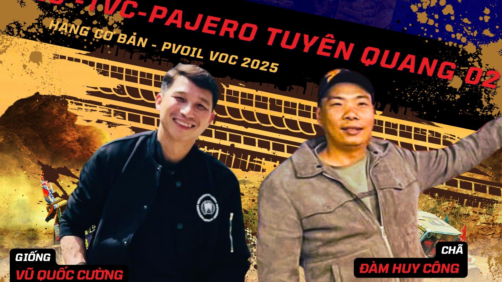 Đội đua 123 PVOIL VOC 2025: TVC - Pajero Tuyên Quang 02