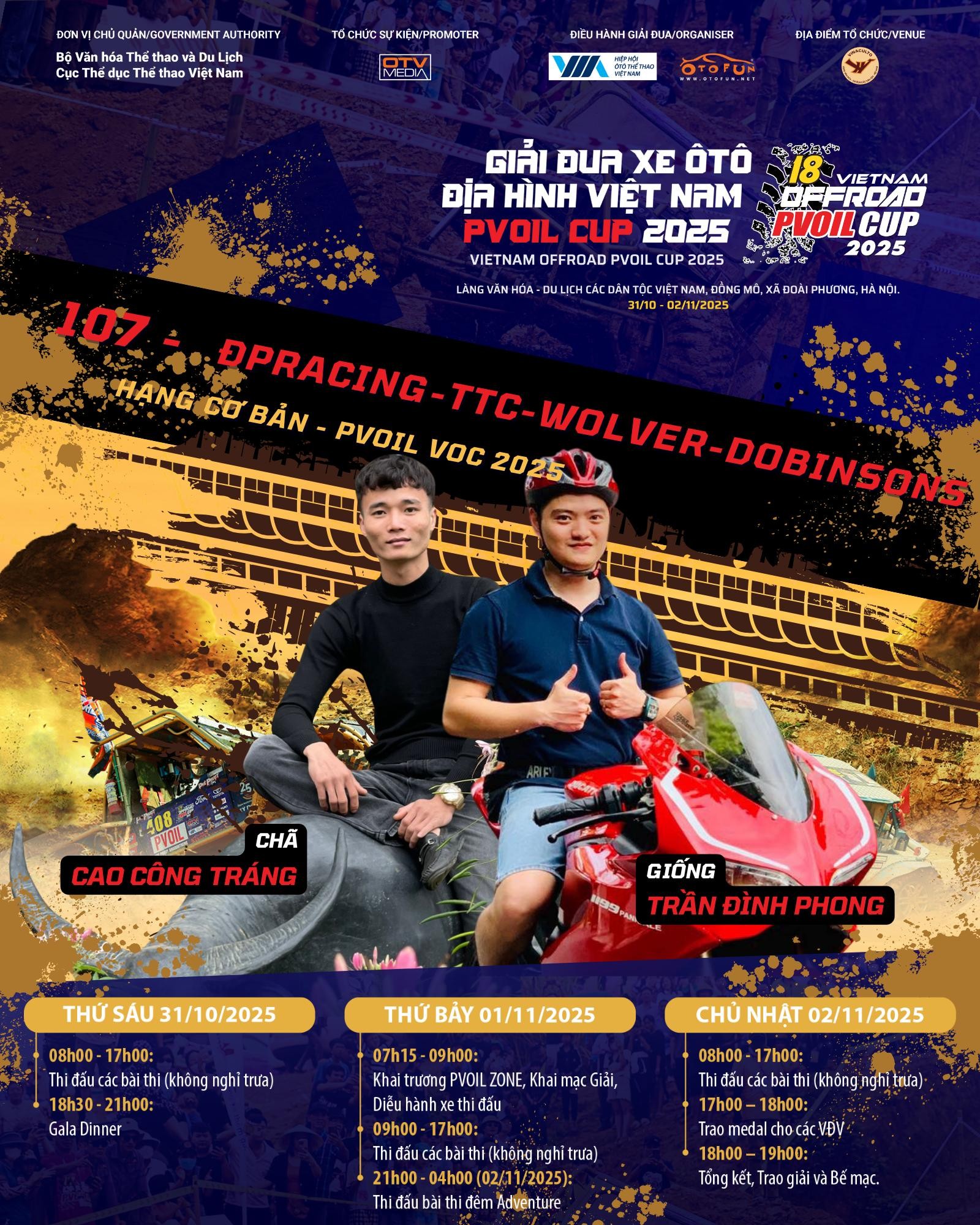 Đội đua 107 PVOIL VOC 2025: ĐPRacing-TTC-Wolver-Dobinson Đội đua 107 PVOIL VOC 2025: ĐPRacing-TTC-Wolver-Dobinson
