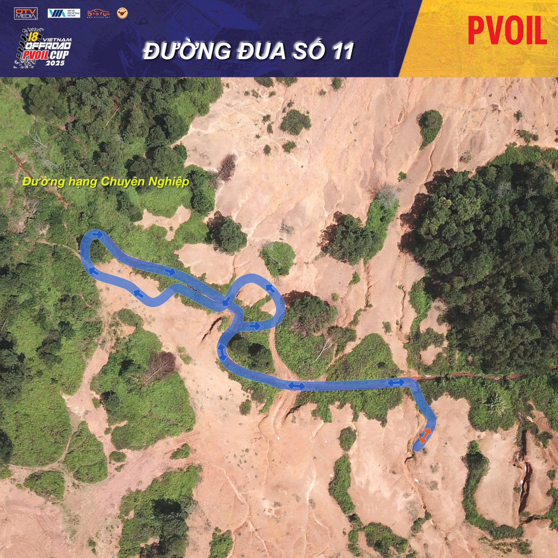 PVOIL VOC 2025 nóng dần với sơ đồ 24 đường đua đầy thử thách PVOIL VOC 2025 nóng dần với sơ đồ 24 đường đua đầy thử thách