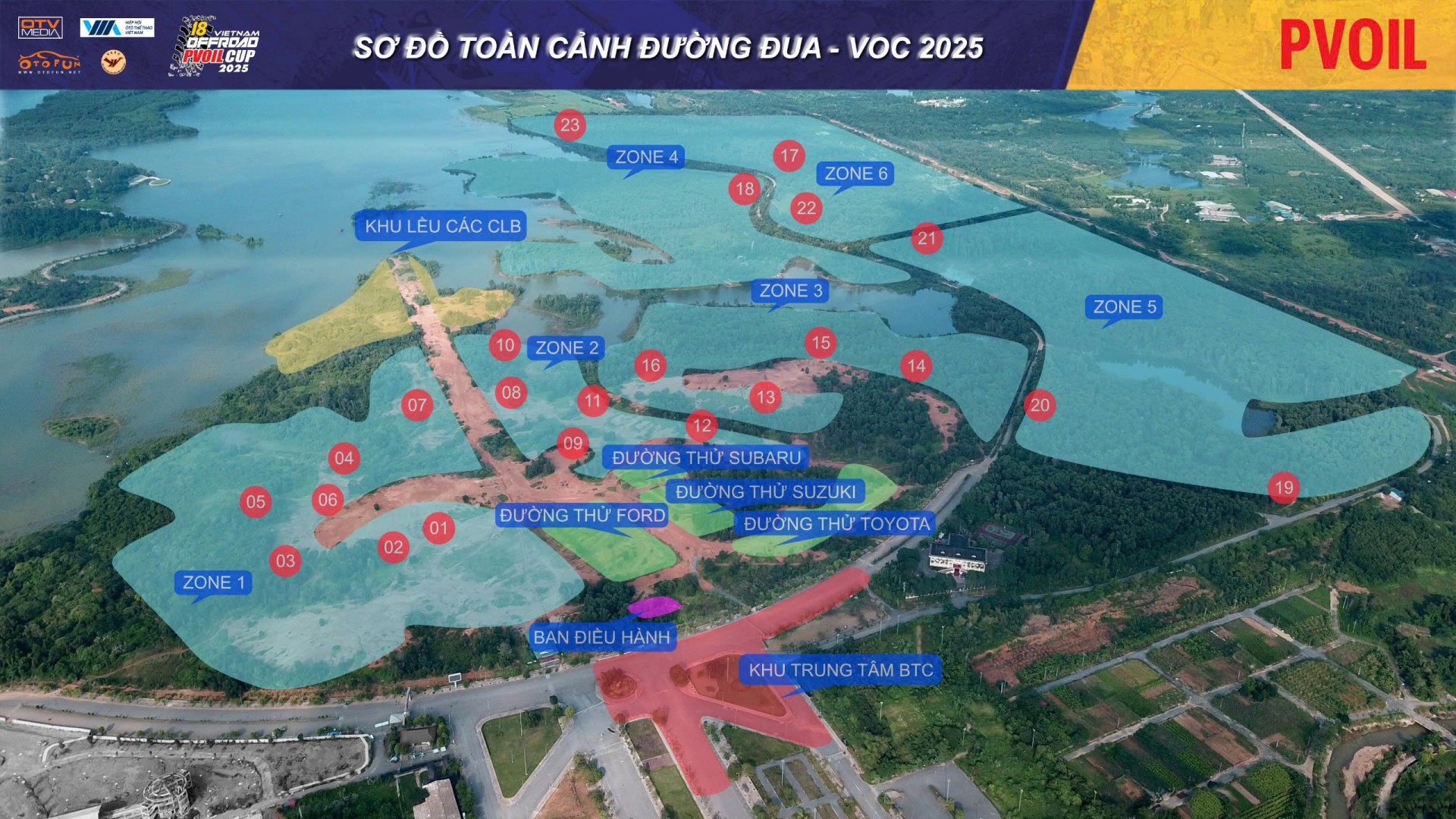 PVOIL VOC 2025 nóng dần với sơ đồ 24 đường đua đầy thử thách PVOIL VOC 2025 nóng dần với sơ đồ 24 đường đua đầy thử thách