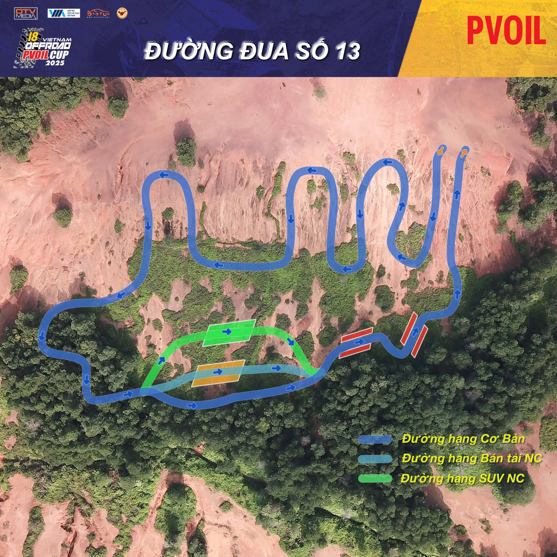 PVOIL VOC 2025 nóng dần với sơ đồ 24 đường đua đầy thử thách PVOIL VOC 2025 nóng dần với sơ đồ 24 đường đua đầy thử thách