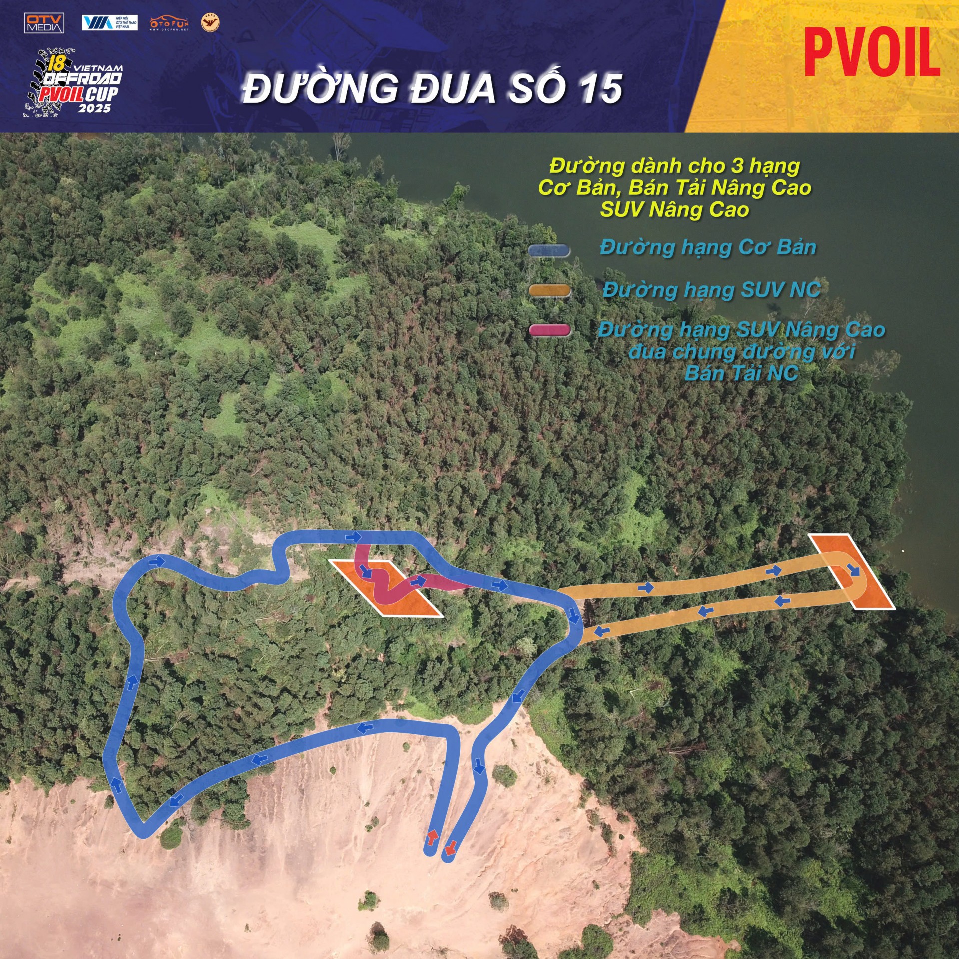 PVOIL VOC 2025 nóng dần với sơ đồ 24 đường đua đầy thử thách PVOIL VOC 2025 nóng dần với sơ đồ 24 đường đua đầy thử thách