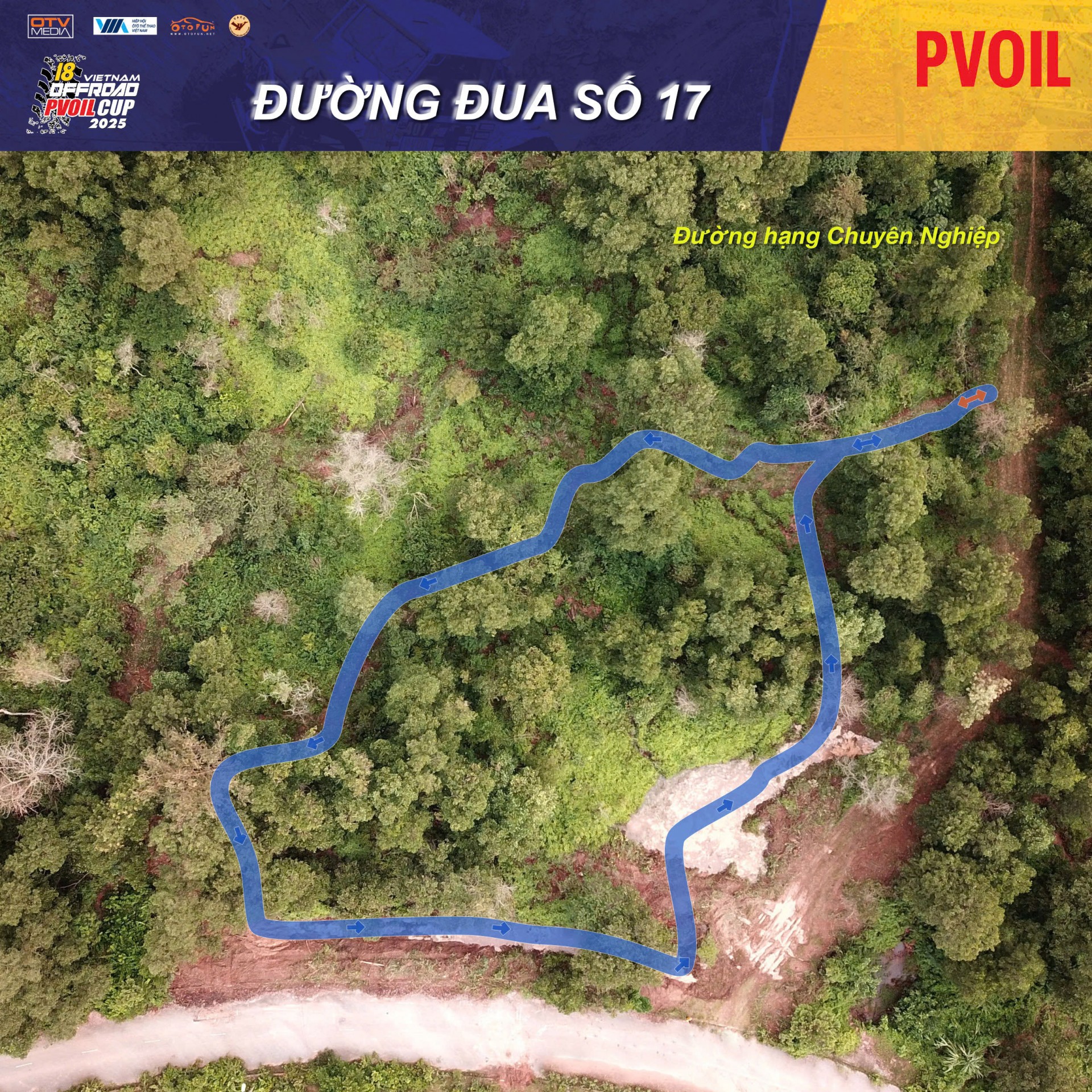 PVOIL VOC 2025 nóng dần với sơ đồ 24 đường đua đầy thử thách PVOIL VOC 2025 nóng dần với sơ đồ 24 đường đua đầy thử thách