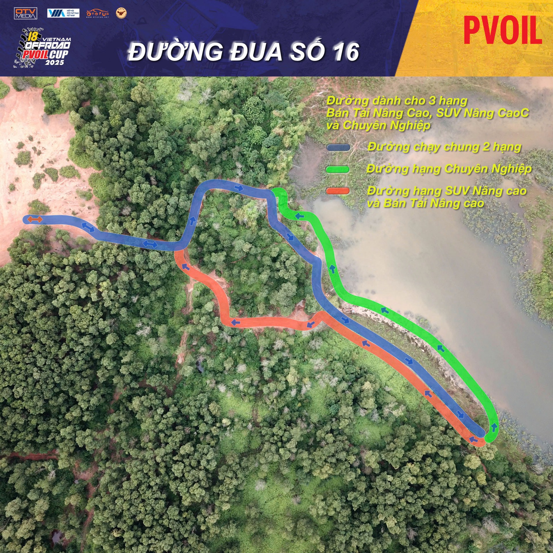 PVOIL VOC 2025 nóng dần với sơ đồ 24 đường đua đầy thử thách PVOIL VOC 2025 nóng dần với sơ đồ 24 đường đua đầy thử thách