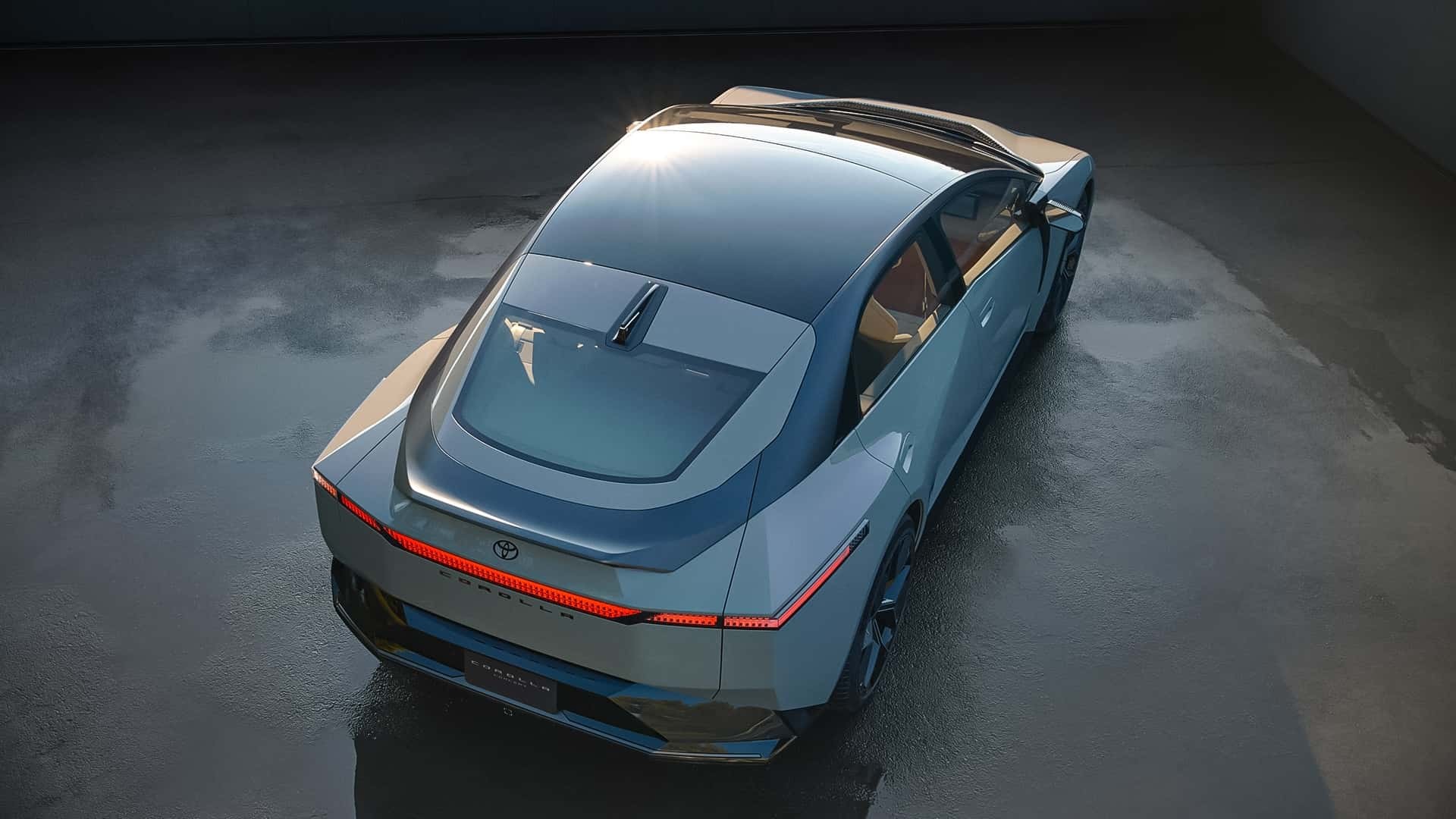 Toyota Corolla Concept chính thức lộ diện với vẻ đẹp táo bạo khác hẳn thế hệ hiện tại Phía trên của Toyota Corolla Concept