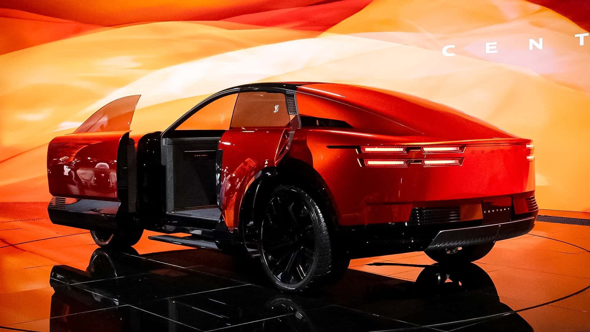 Phía sau của mẫu concept Toyota Century Coupe