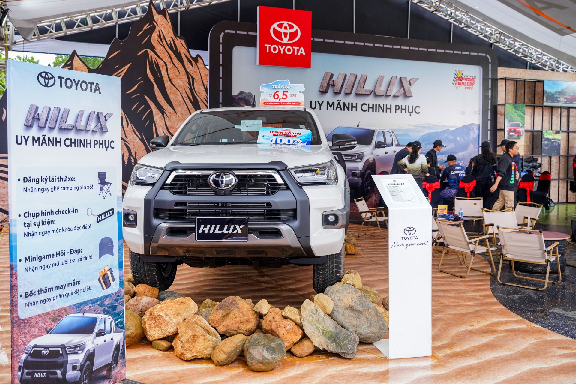 'Chiến mã' Toyota Hilux chinh phục cung lái thử hiểm trở tại PVOIL VOC 2025 'Chiến mã' Toyota Hilux chinh phục cung lái thử hiểm trở tại PVOIL VOC 2025