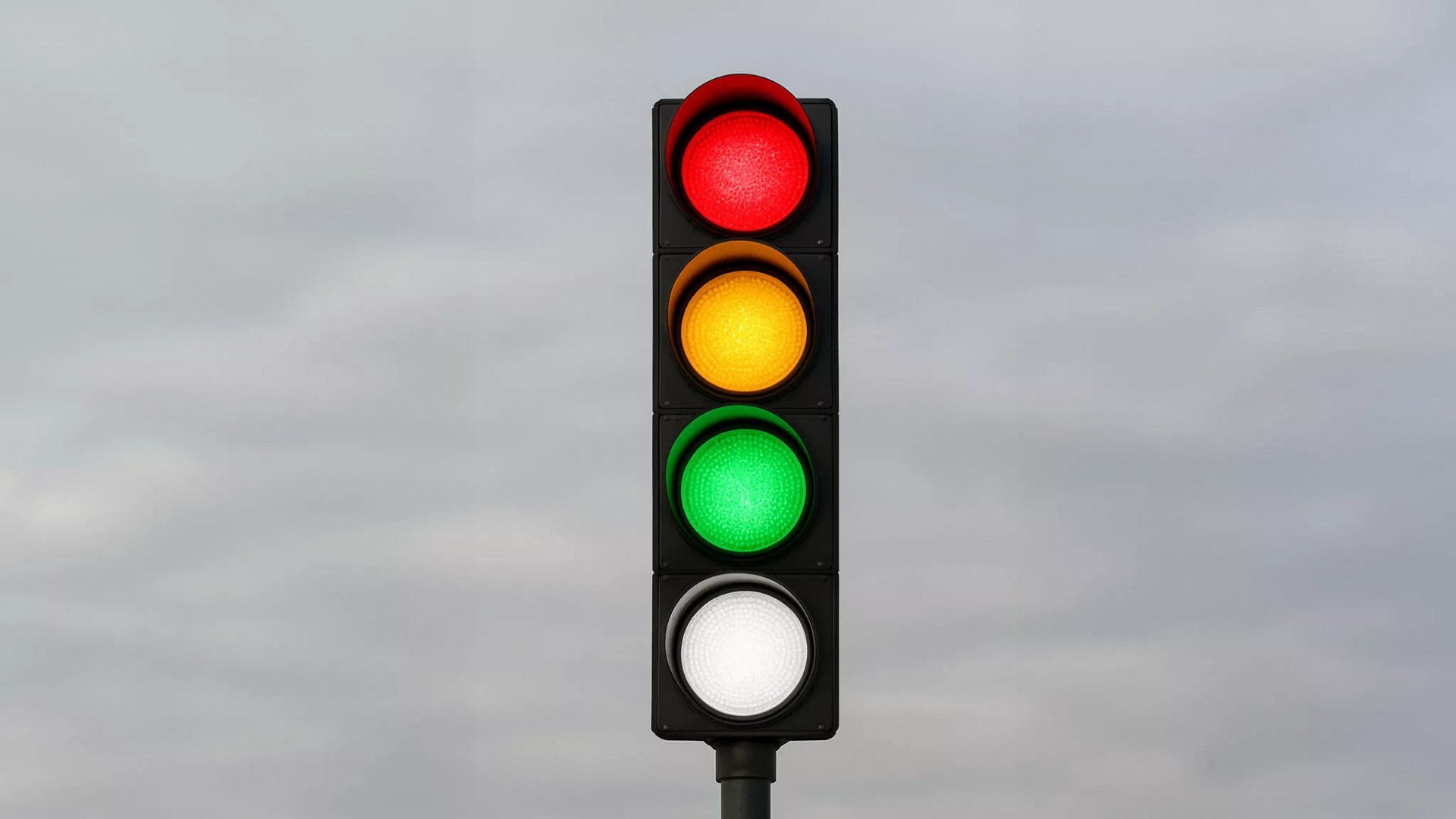 Tín hiệu đèn trắng sẽ liên quan đến số lượng xe tự hành tại một giao lộ