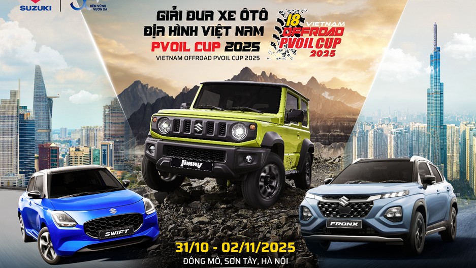 Bứt phá giới hạn cùng bộ ba Suzuki tại Giải đua xe Địa hình PVOIL Cup 2025