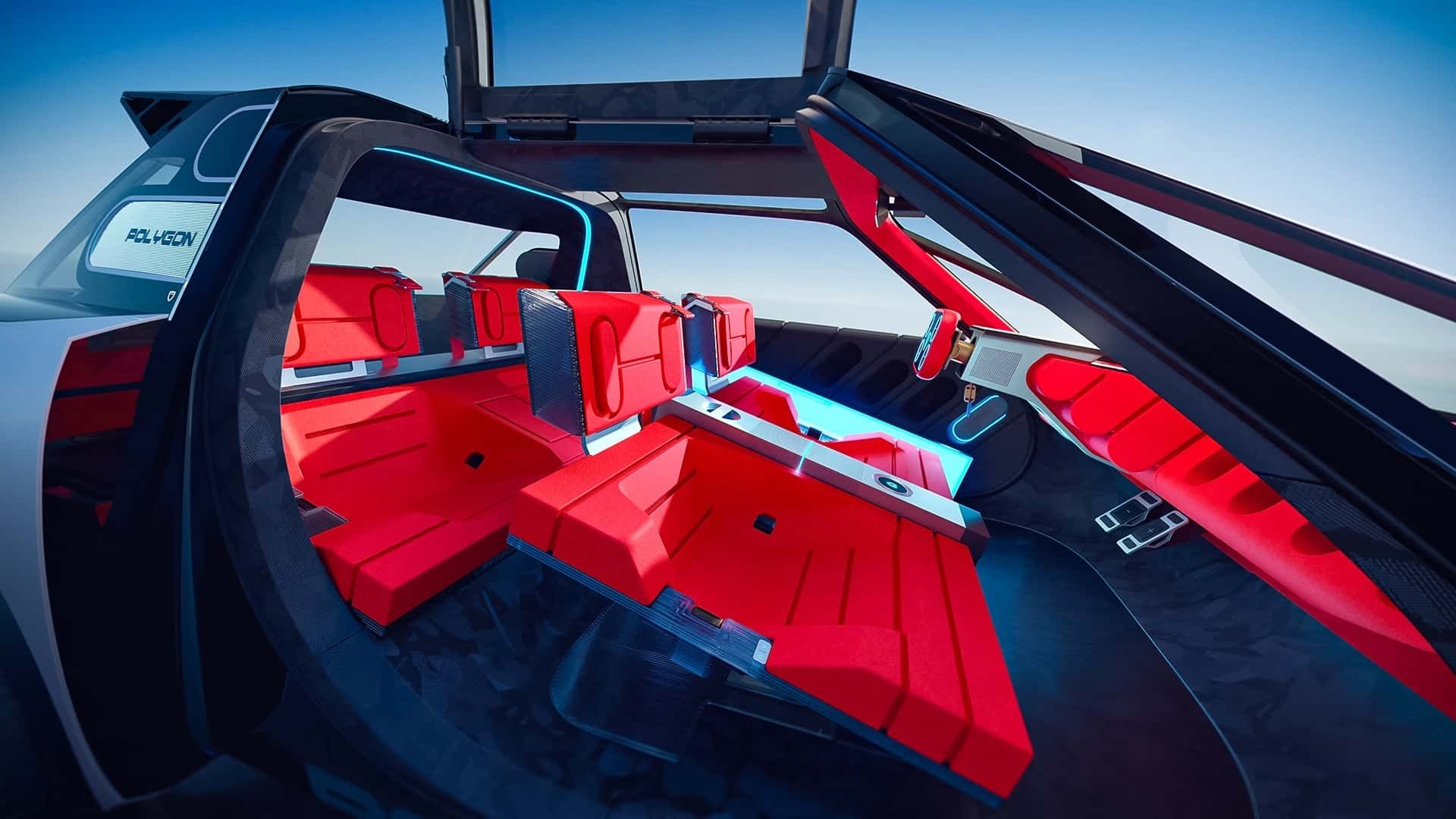 Khoang cabin của mẫu concept Peugeot Polygon