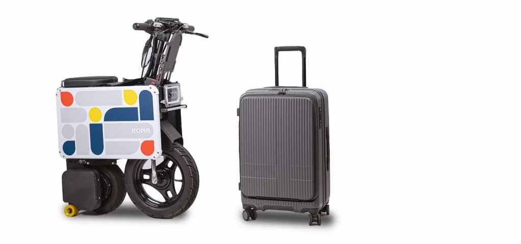 Khi gấp lại, Tatamel Bike chỉ có kích thước dài 69 cm, rộng 69 cm và cao 26 cm, ngang một chiếc va li nhỏ vừa