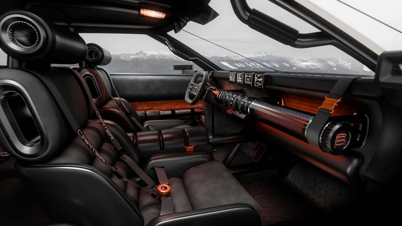 Nội thất của Hyundai Crater Concept
