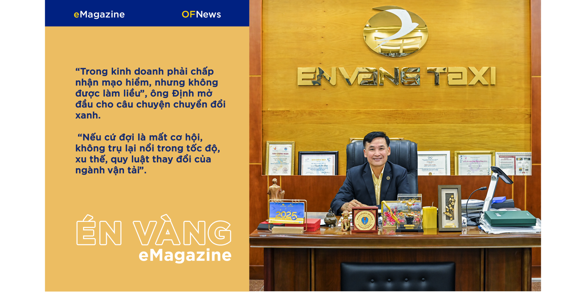 Taxi Én Vàng – minh chứng cho thành công từ chiến lược “xanh hóa” vận tải