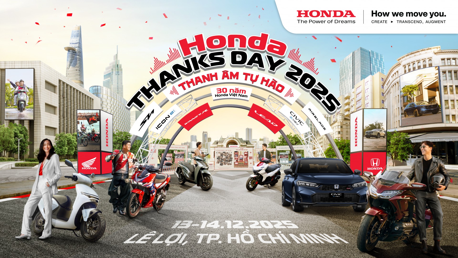 Honda Thanks Day 2025 sẽ diễn ra tại TP.HCM từ 13 đến 14/12/2025