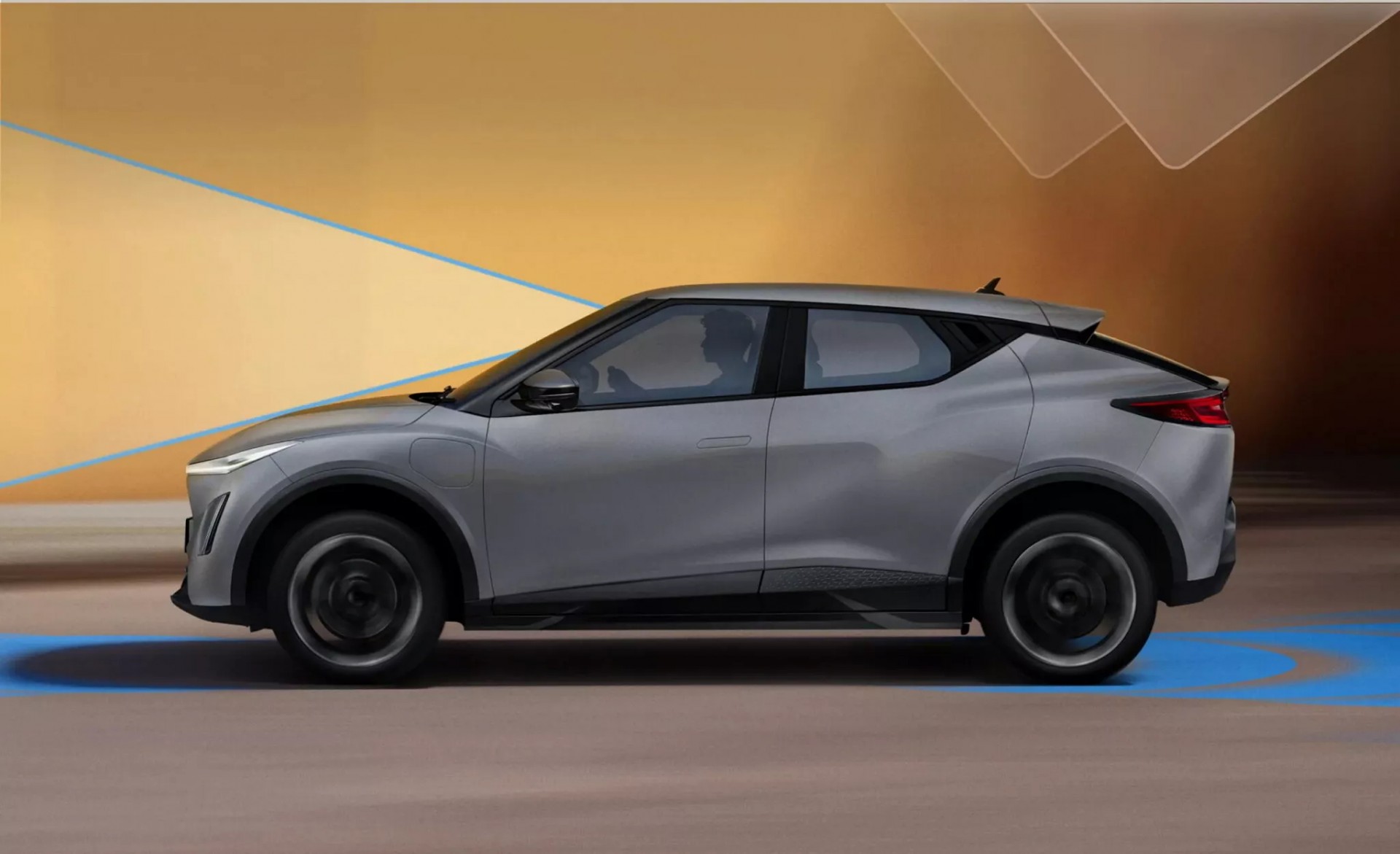 Phía bên của Perodua QV-E