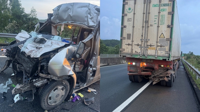 Xe khách húc đuôi xe đầu kéo cao tốc Đà Nẵng - Quảng Ngãi, 3 người tử vong vì không thắt dây an toàn