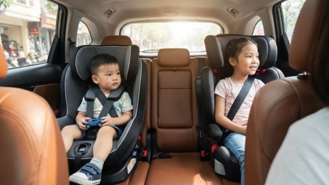 Bỏ quy định taxi, xe vận tải phải lắp ghế an toàn trẻ em