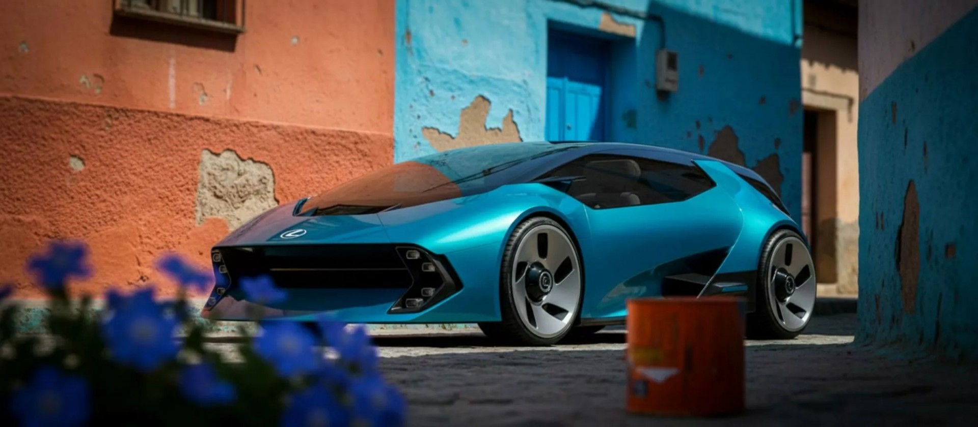 Nhà thiết kế xe chỉ cần một ngày sử dụng AI để tạo mẫu ô tô concept Lexus chạy điện Phía trước của mẫu concept Lexus được tạo bằng AI