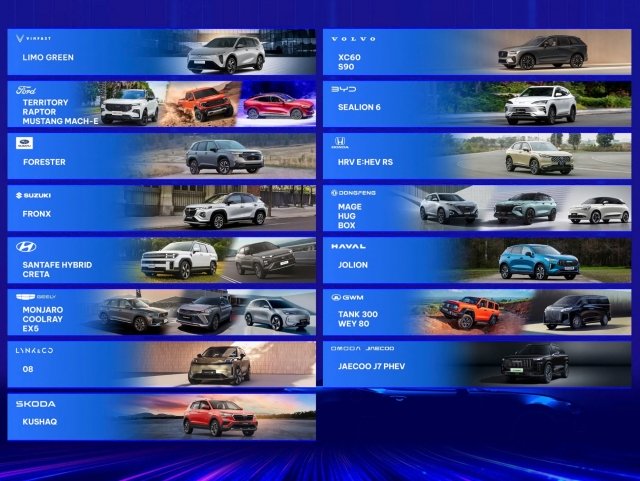 Tổ chức cho Hội đồng Giám khảo lái thử 24 mẫu xe tại Xe Của Năm 2026