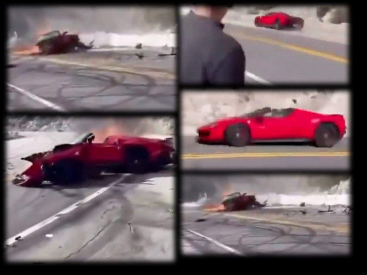 Siêu xe Ferrari 296 GTS gặp tai nạn bốc cháy, khiến nhà làm game "Call of Duty" tử vong tại chỗ