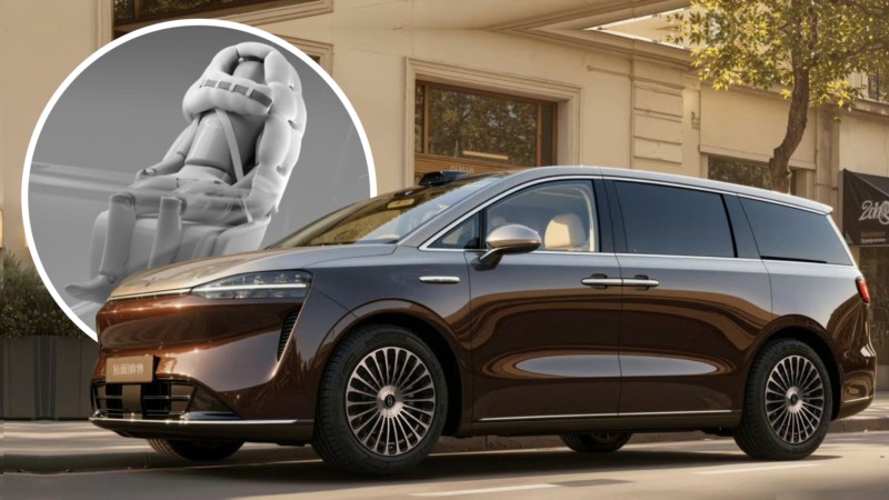 Mẫu MPV chạy điện hạng sang này sẽ trang bị túi khí "mũ bảo hiểm" đầu tiên trên thế giới