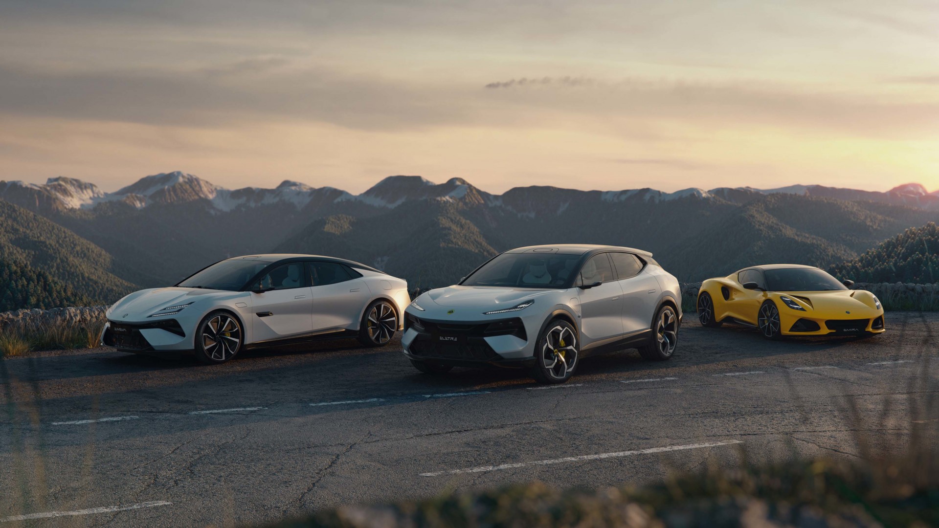 Tasco Auto ra mắt loạt xe cao cấp gồm hai xe Zeekr và ba xe Lotus trong năm 2026 Hình ảnh bộ ba mẫu xe Lotus Eletre, Emeya và Emira