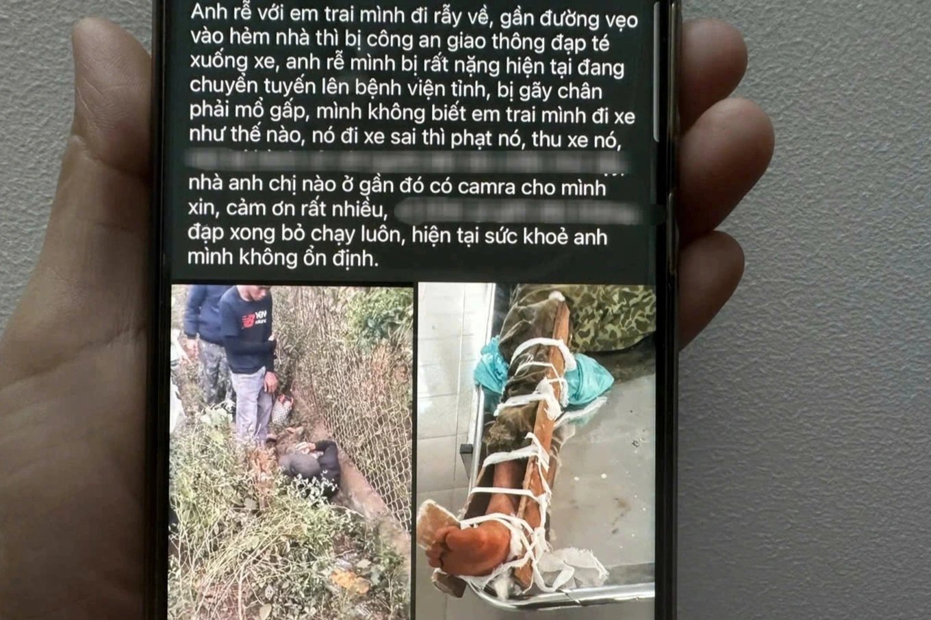 CSGT Đắk Lắk lên tiếng về vụ bị tố đạp người dân ngã xe, gãy chân