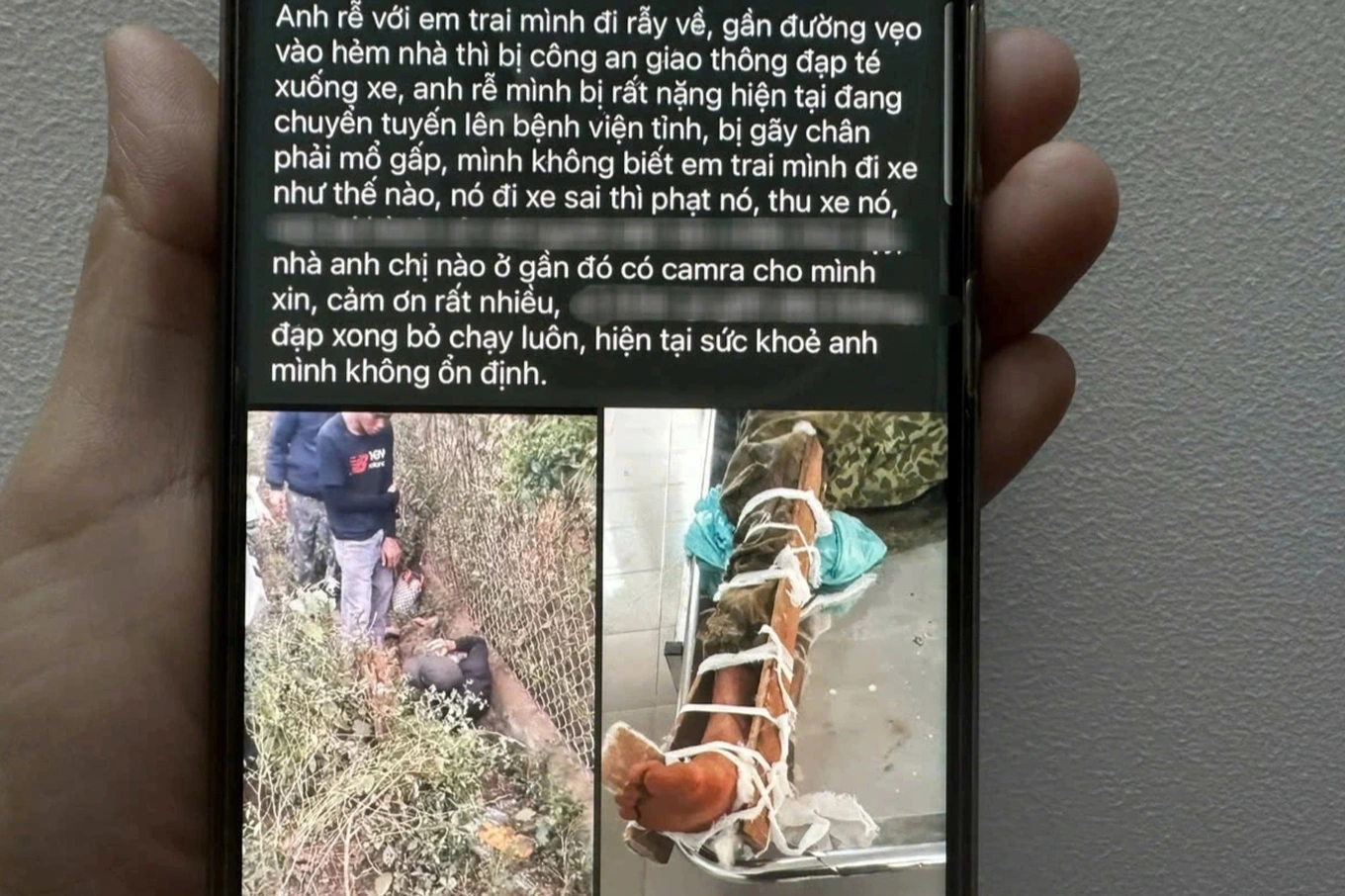 CSGT Đắk Lắk lên tiếng về vụ bị tố đạp người dân ngã xe, gãy chân