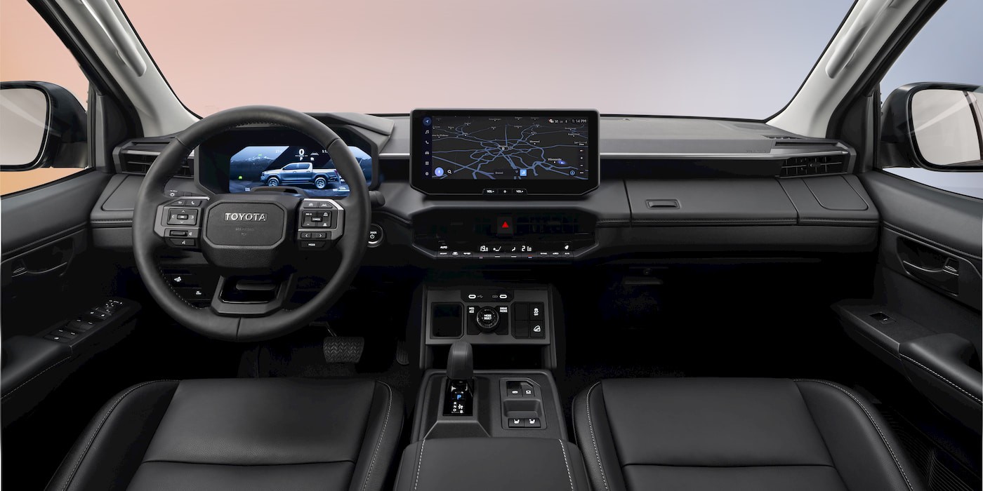 Nội thất của bản Toyota Hilux BEV 2026