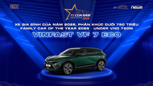 Công bố 5 Danh hiệu Xe Của Năm 2026