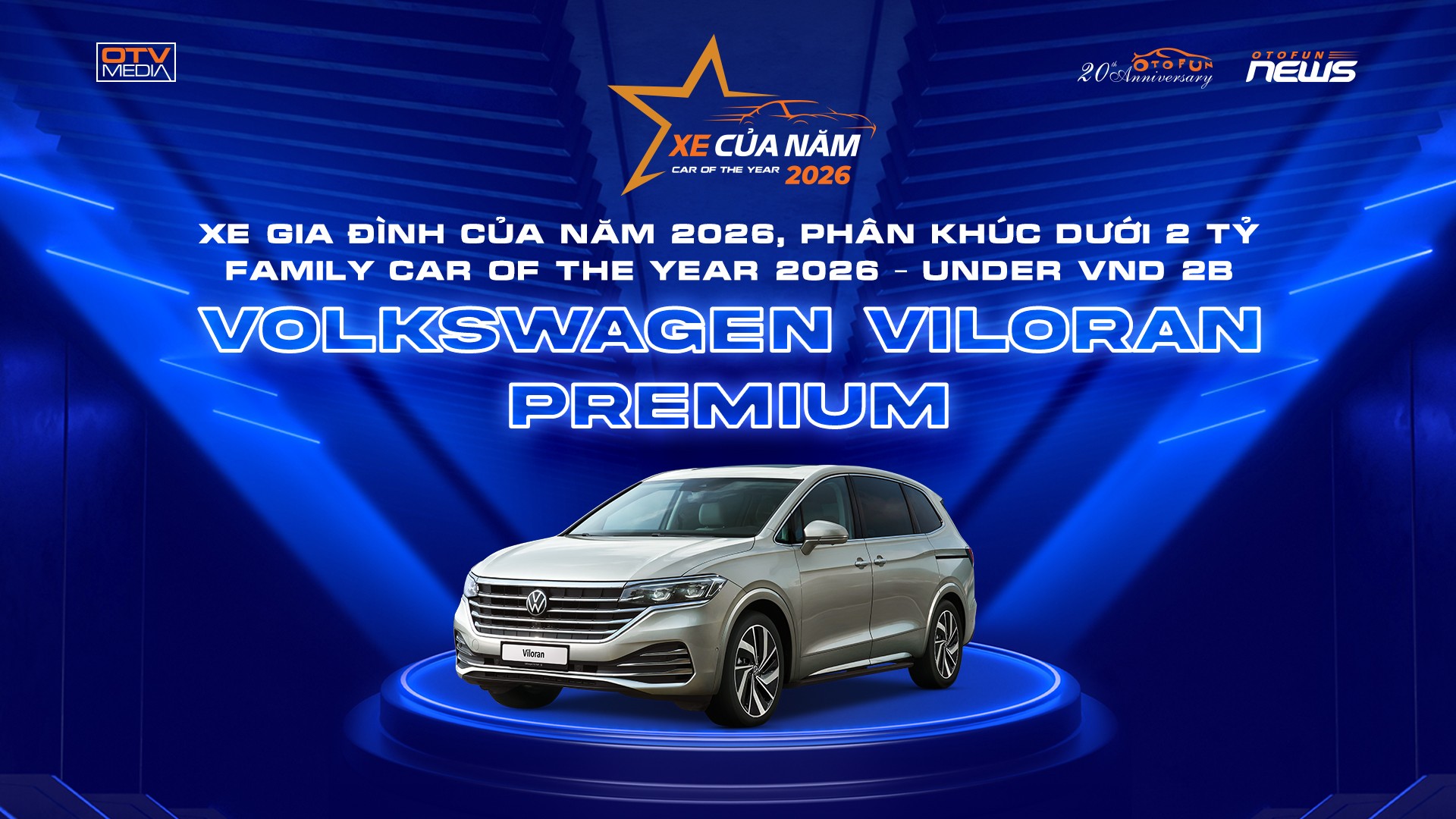 Công bố 5 Danh hiệu Xe Của Năm 2026 Công bố 5 Danh hiệu Xe Của Năm 2026