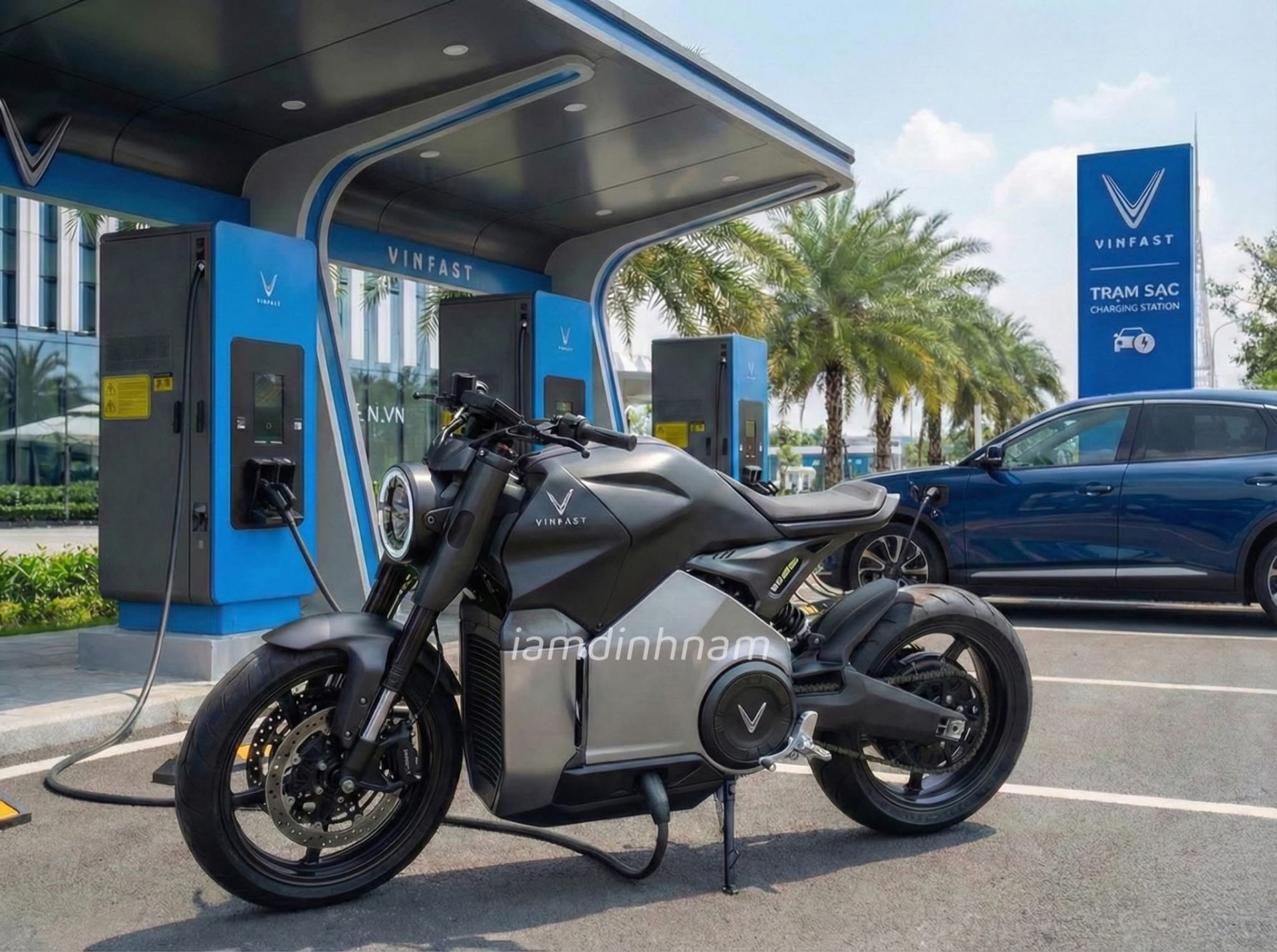 Hình ảnh mẫu mô tô điện VinFast công suất 4.500 W, tốc độ tối đa 100 km/h