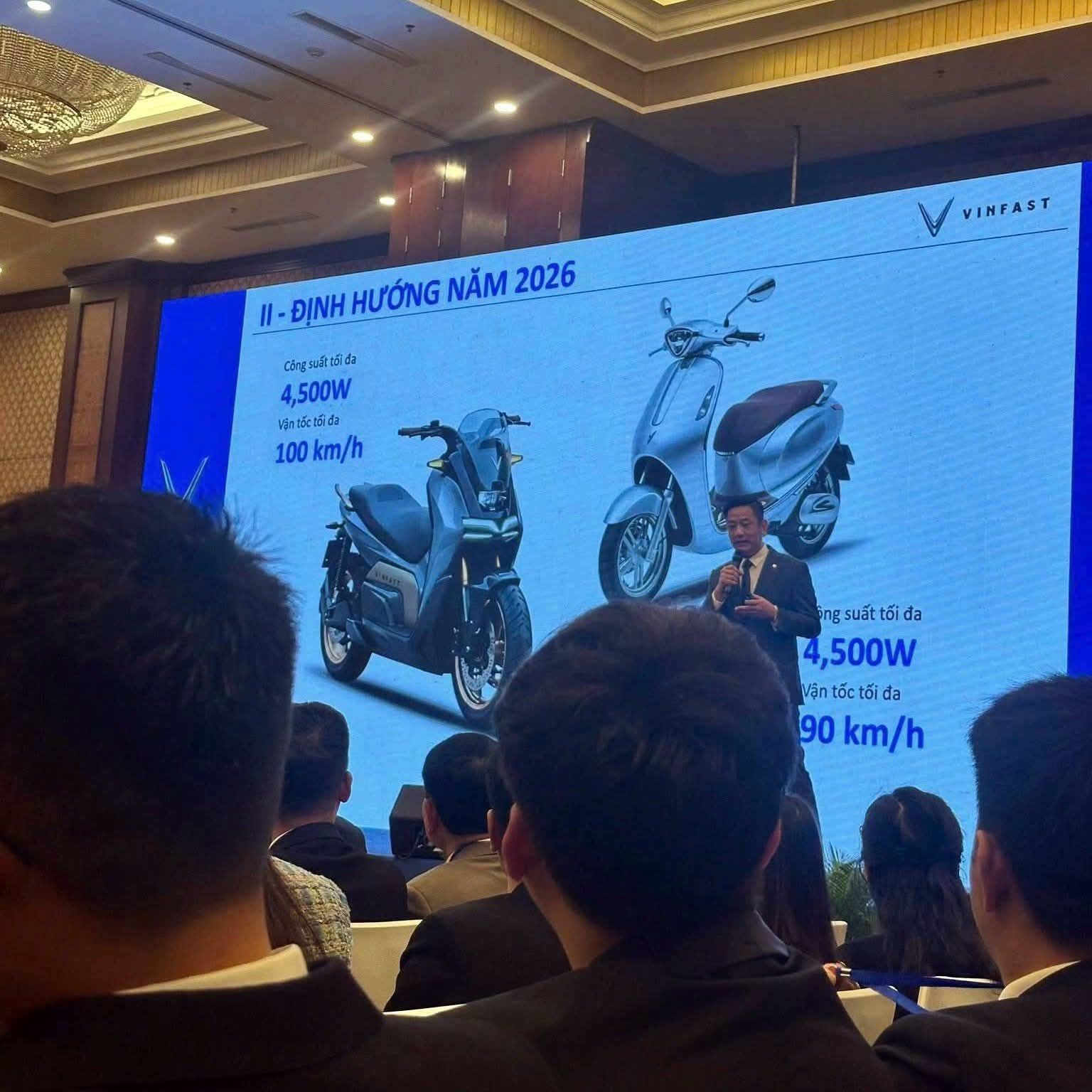 Hé lộ xe mô tô điện VinFast công suất 4.500 W, tốc độ tối đa 100 km/h