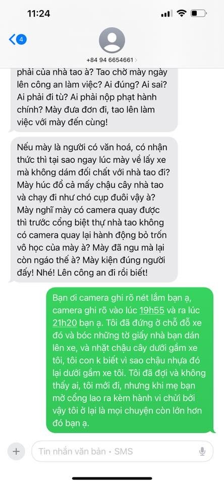 Đỗ xe bên đường bị vật nhọn cào xước, người phụ nữ phản ánh thì nhận được sự thách thức