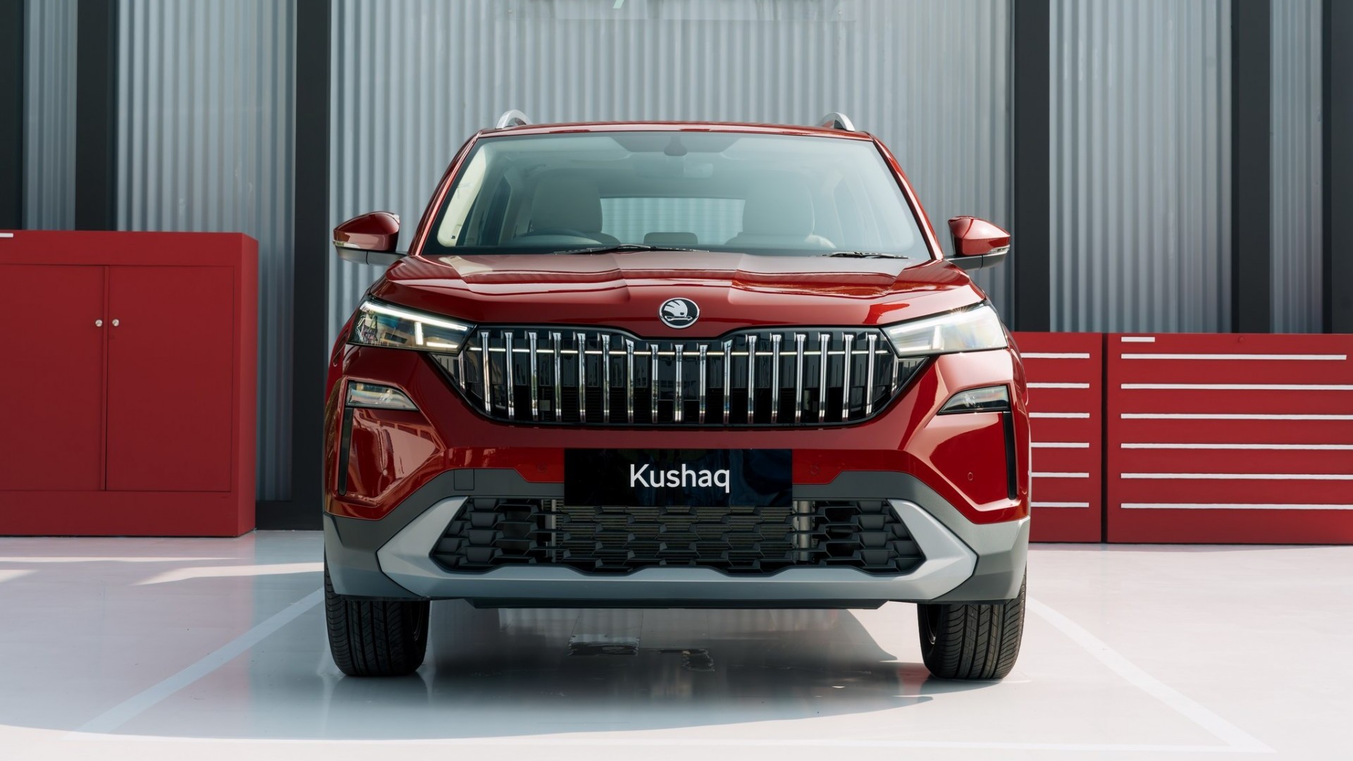 Skoda Kushaq facelift 2026 gây chú ý với ghế massage