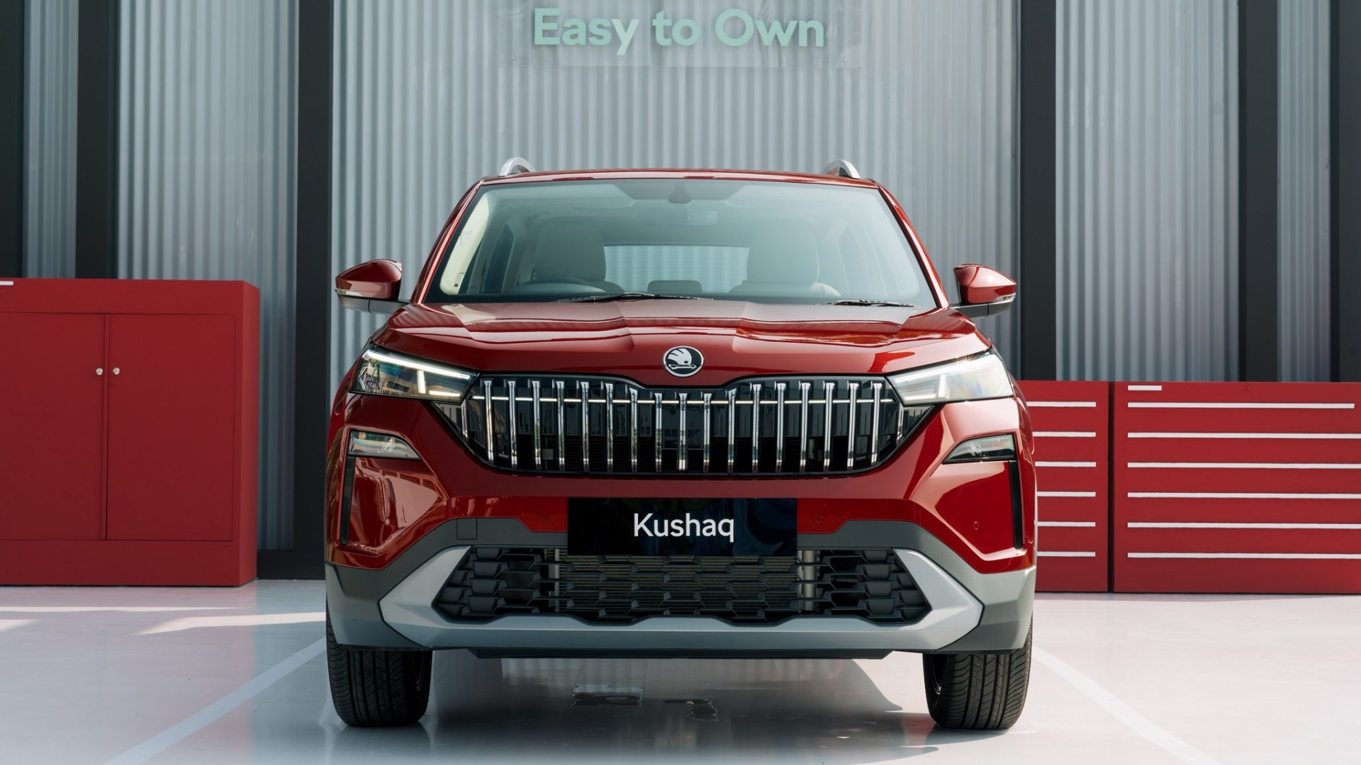 Skoda Kushaq facelift 2026 gây chú ý với ghế massage